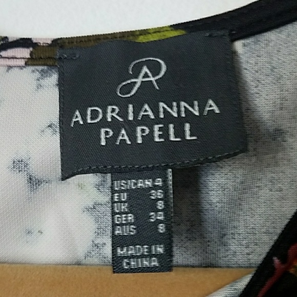 Adrianna Papell floral dress sleeveless sz 4 - Picture 3 of 6